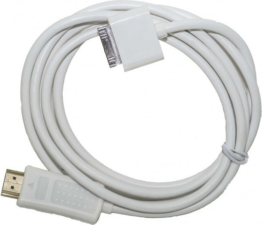 Usb USB to 30-Pin Cable Λευκό 3m