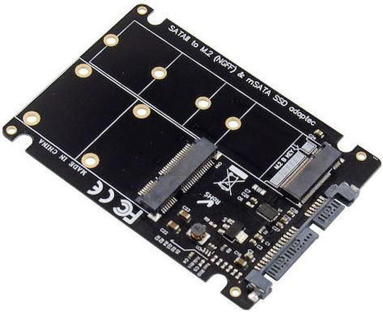 Microconnect 2.5" SATA to M.2 mSATA Adapter Main chip Μαύρο