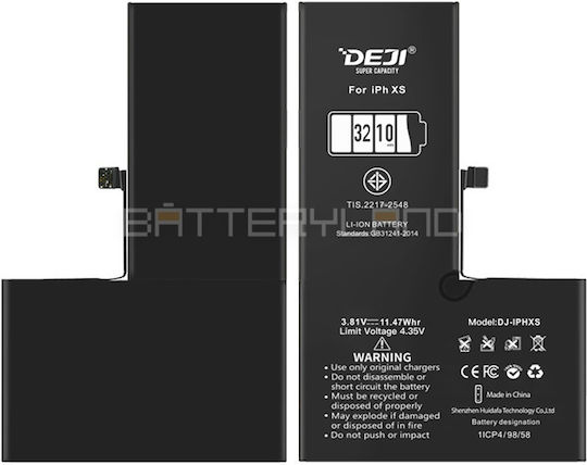 616-00512 Συμβατή Μπαταρία Αντικατάστασης 3210mAh για iPhone XS