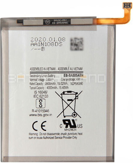 Eb-ba505abu Συμβατή Μπαταρία Αντικατάστασης 4000mAh για Galaxy A30s