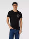 Tommy Hilfiger T-shirt Bărbătesc cu Mânecă Scurtă BLACK