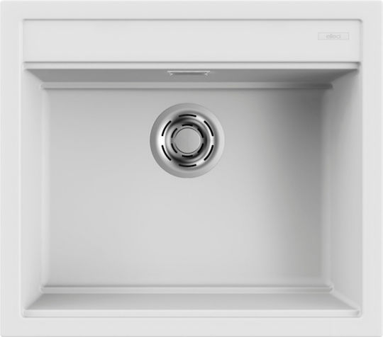 Elleci Best LKB10596 Drop-In Spüle aus Verbundgranulat B57xT51cm Weiß