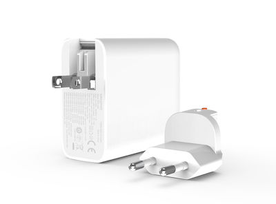 Creative Charger Without Cable with USB-A Port and 3 USB-C Ports 100W Power Delivery / Quick Charge 4+ Whites (51MZ0520AA000)