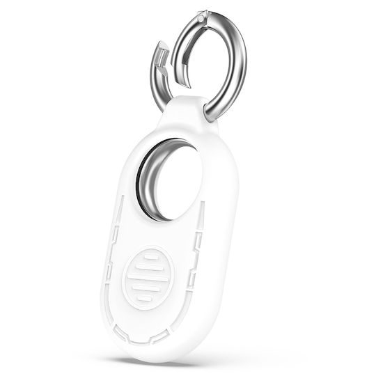 Techsuit Smiling Θήκη Μπρελόκ Σιλικόνης για SmartTag2 σε Λευκό χρώμα