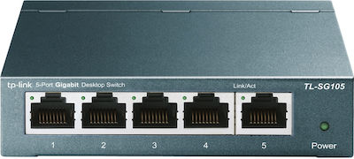 TP-LINK TL-SG105 v8 Unmanaged L2 Switch με 5 Θύρες Gigabit (1Gbps) Ethernet