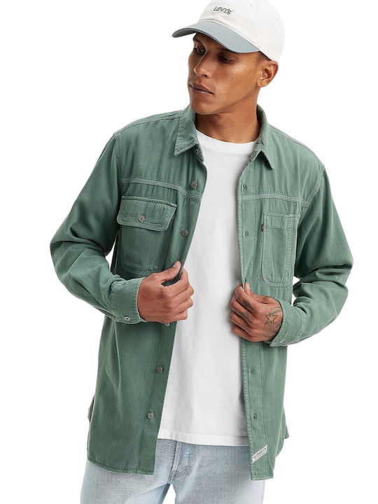 Levi's Men's Shirt Long Sleeve Green