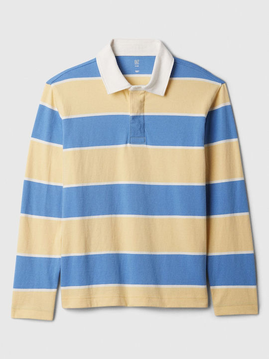 Polo pentru copii Cu mânecă lungă Blue Yellow