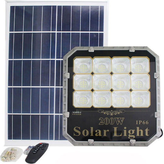 ForHome Στεγανός Ηλιακός Προβολέας LED 200W με Τηλεχειριστήριο IP66