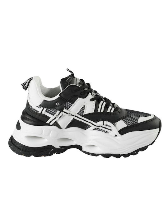 Buffalo Triplet Hollow Sneakers Black / White