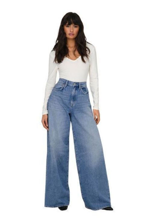Only Women's Jean Trousers Medium Blue