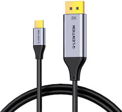 Lention Video USB-C male - DisplayPort 1.7m (8K60HZ)
