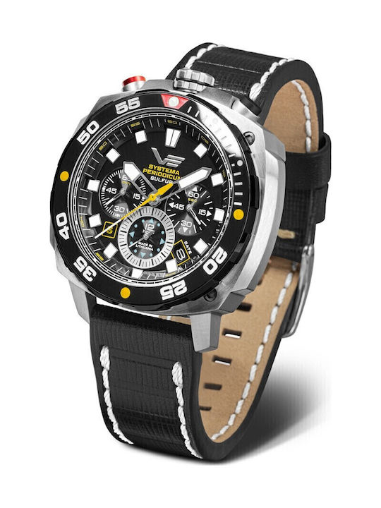 Vostok Europe Ρολόι Μπαταρίας με Δερμάτινο Λουράκι