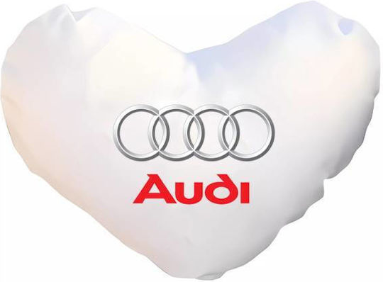 Takeposition Sofa Cushion I Love Audi White 40x40cm