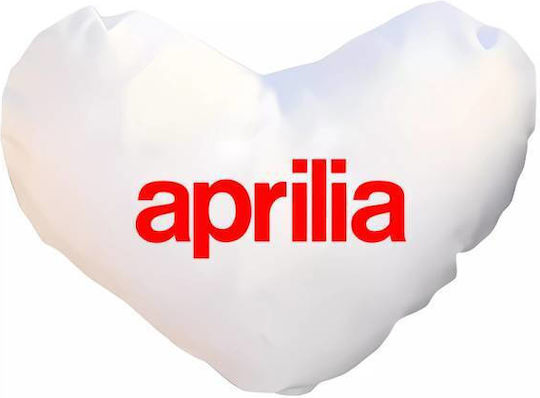 Takeposition Sofa Cushion I Love Aprilia White 40x40cm