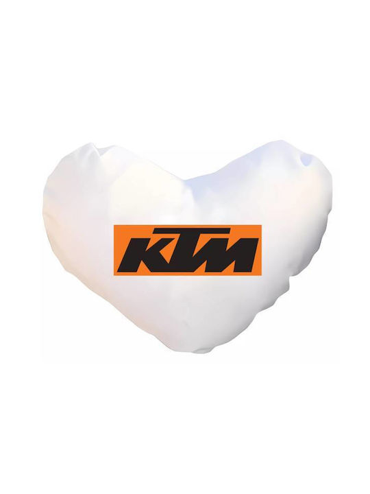 Takeposition Sofa Cushion I Love Ktm White 40x40cm