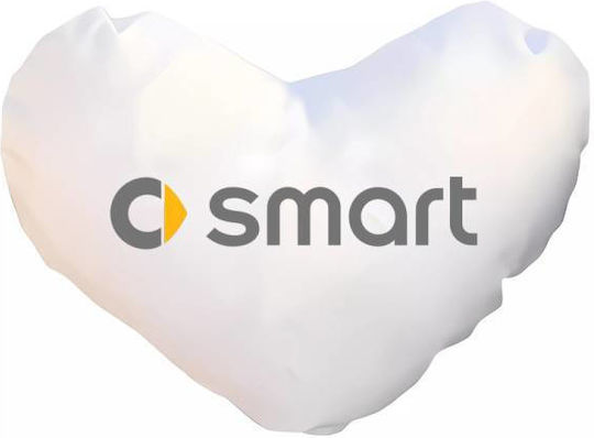 Takeposition Възглавница За Диван I Love Smart Бяла 40x40см