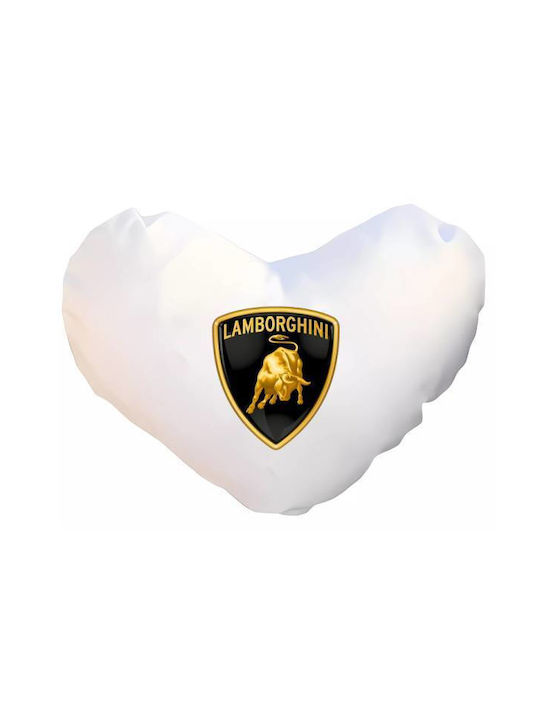 Takeposition Takeposition Sofa Cushion I Love Lamborghini White 40x40cm