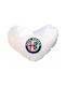 Takeposition Sofa Cushion I Love Alfa Romeo White 40x40cm