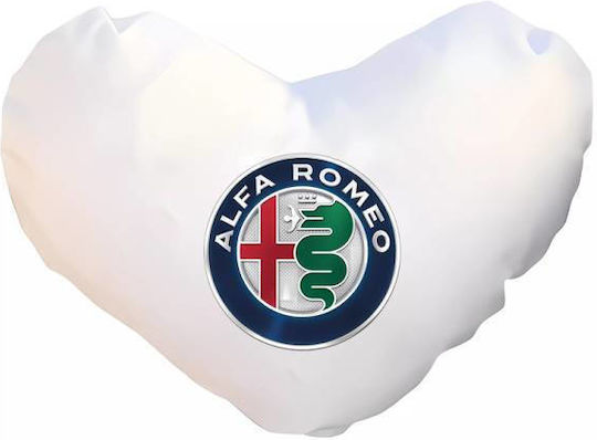 Takeposition Sofa Cushion I Love Alfa Romeo White 40x40cm