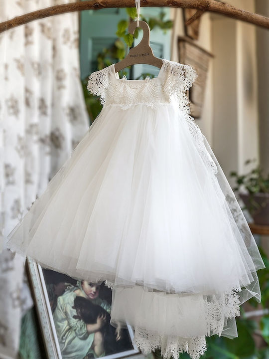 Sugar N Spice Weiß Taufkleid