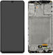 Ersatzbildschirm mit Touch-Mechanismus und Rahmen für SAMSUNG GALAXY A31 A315F Schwarz