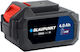 Blaupunkt Werkzeugbatterie Lithium 18V mit Kapazität 4Ah