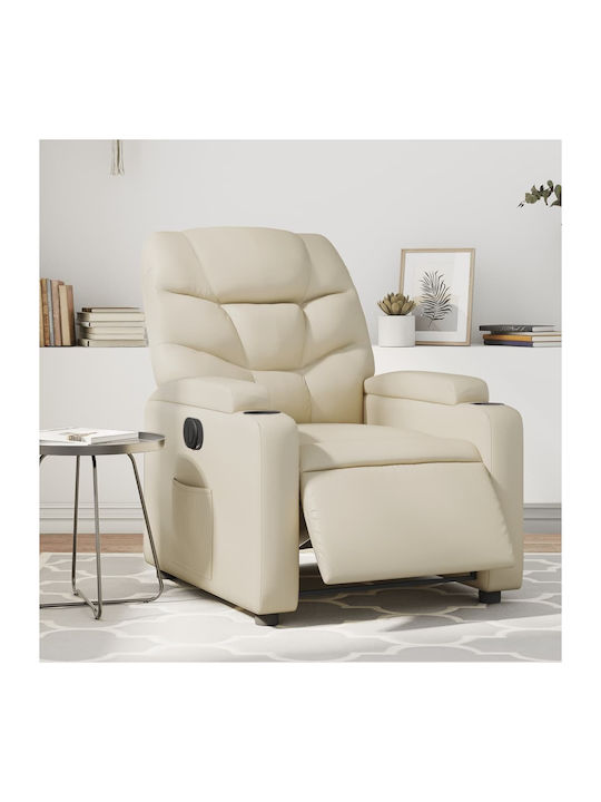 Relax Armchair with Footstool from Leatherette ...