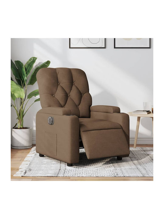 Relaxsessel mit Fußhocker Coffee 74x86.5x93.5cm