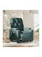 Relaxsessel mit Fußhocker Green 74x86.5x93.5cm