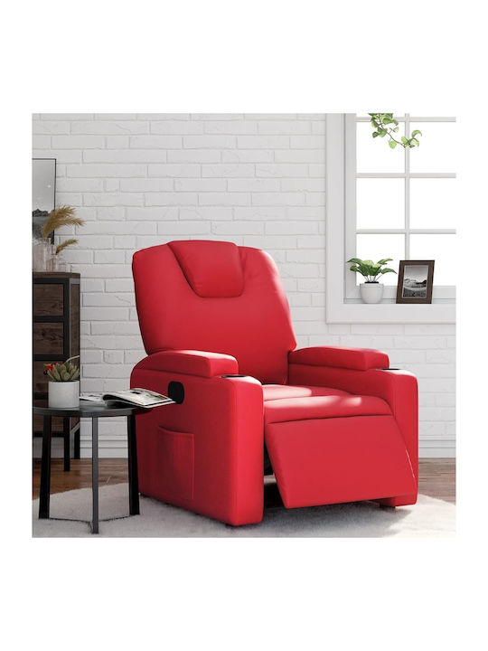 Relax Armchair with Footstool from Leatherette ...