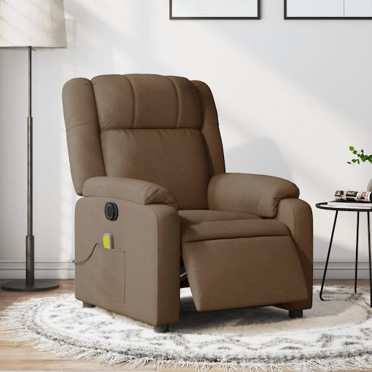 Fotoliu Relax Masaj cu Puf Maro 77x95x99cm