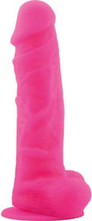 Boss Of Toys Realistisches Dildo mit Hoden und Saugnapf Fuchsie 28cm