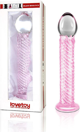 Boss Of Toys Glass Dildo Pink 19cm