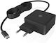 Icy Box USB-C Universal Φορτιστής Laptop 65W 1.3A με Αντάπτορα Τροφοδοσίας