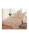Liolios Home Set Duvet Cover Super King 240x250cm Jacquard Classico Pink 240 GSM