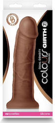 Ns Novelties Colours Dual Density Glass Dildo With Suction Cup Brown 18cm