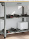 vidaXL Wooden Kitchen Rack 2 Tiers Pink 84x40x90cm