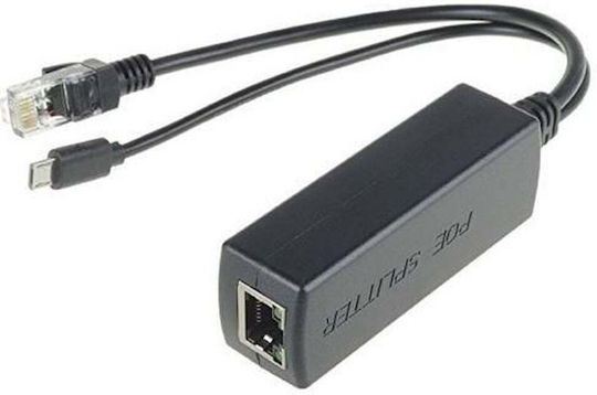 Microconnect 5v 2.4a Ethernet To Rj45 + Microusb PoE Splitter