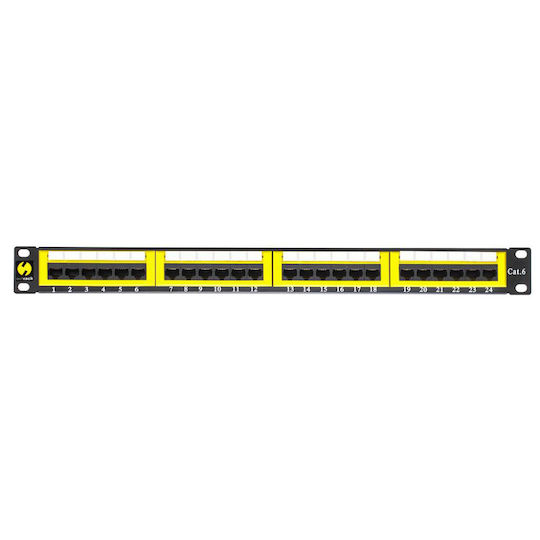 Netrack Patch Panel Unshielded για Rack 19" 24 Θυρών cat6