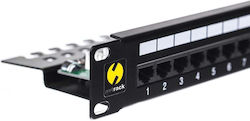 Netrack Пач Панел Неекраниран за Rack 1U 19" Netrack Пач Панел Неекраниран за Rack 1U 19"