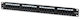 Techly Patch Panel για Rack 1U 19" 24 Θυρών cat5e Μαύρο