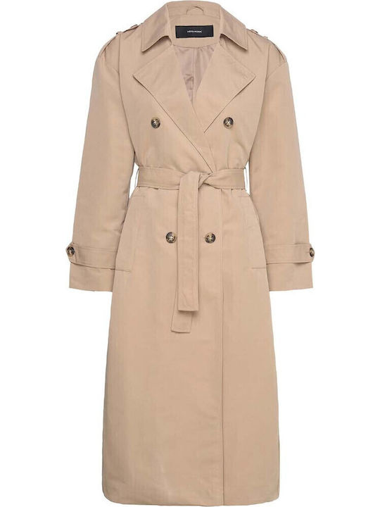 Chloe Women's Silver Mink Trench Coat