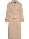 Chloe Women's Silver Mink Trench Coat