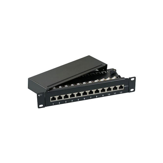 EFB Patch Panel για Rack 1U 10" Μαύρο