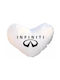 Takeposition Μαξιλάρι Καναπέ I Love Infiniti Λευκό 40x40εκ.