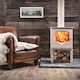 Charnwood The Bembridge High Legs Stahl Holzofen 5kW French Grey
