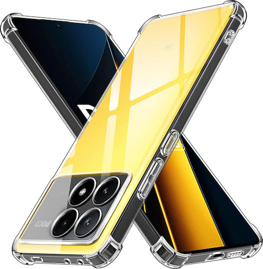 Techsuit Shockproof Clear Umschlag Rückseite Silikon Transparent (Poco X6 Pro)