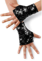 Black Carnival Gloves with Sequils