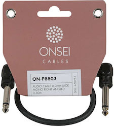 Onsei ON-P8803 6.3mm male - 6.3mm male 0.3m