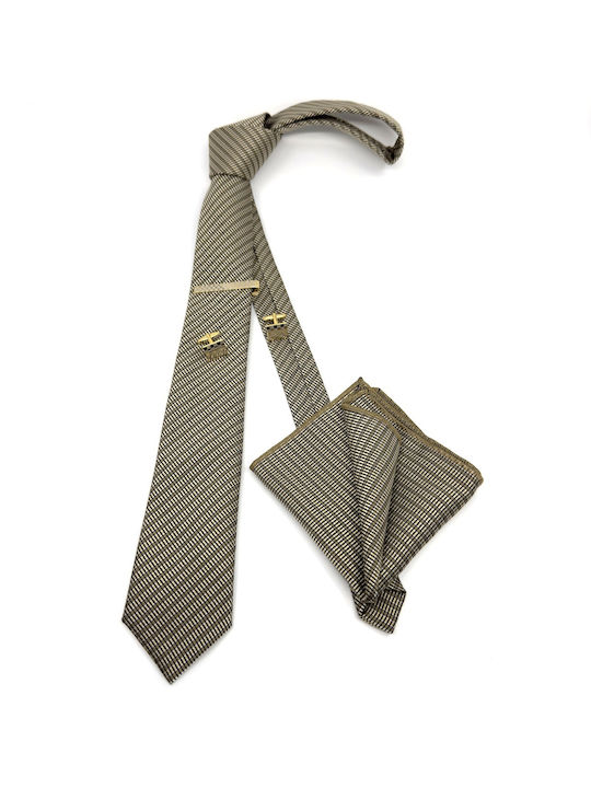 Legend Accessories Men's Tie Set Printed in Bro...